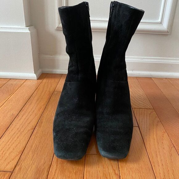 Nine West Women's Half Calf Boots Suede Heel 8.5 - Picture 5 of 8